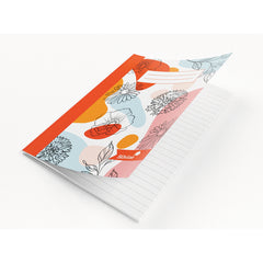 Silvine Stitched Notebook Assorted Flowers Design Pack12
 - A5