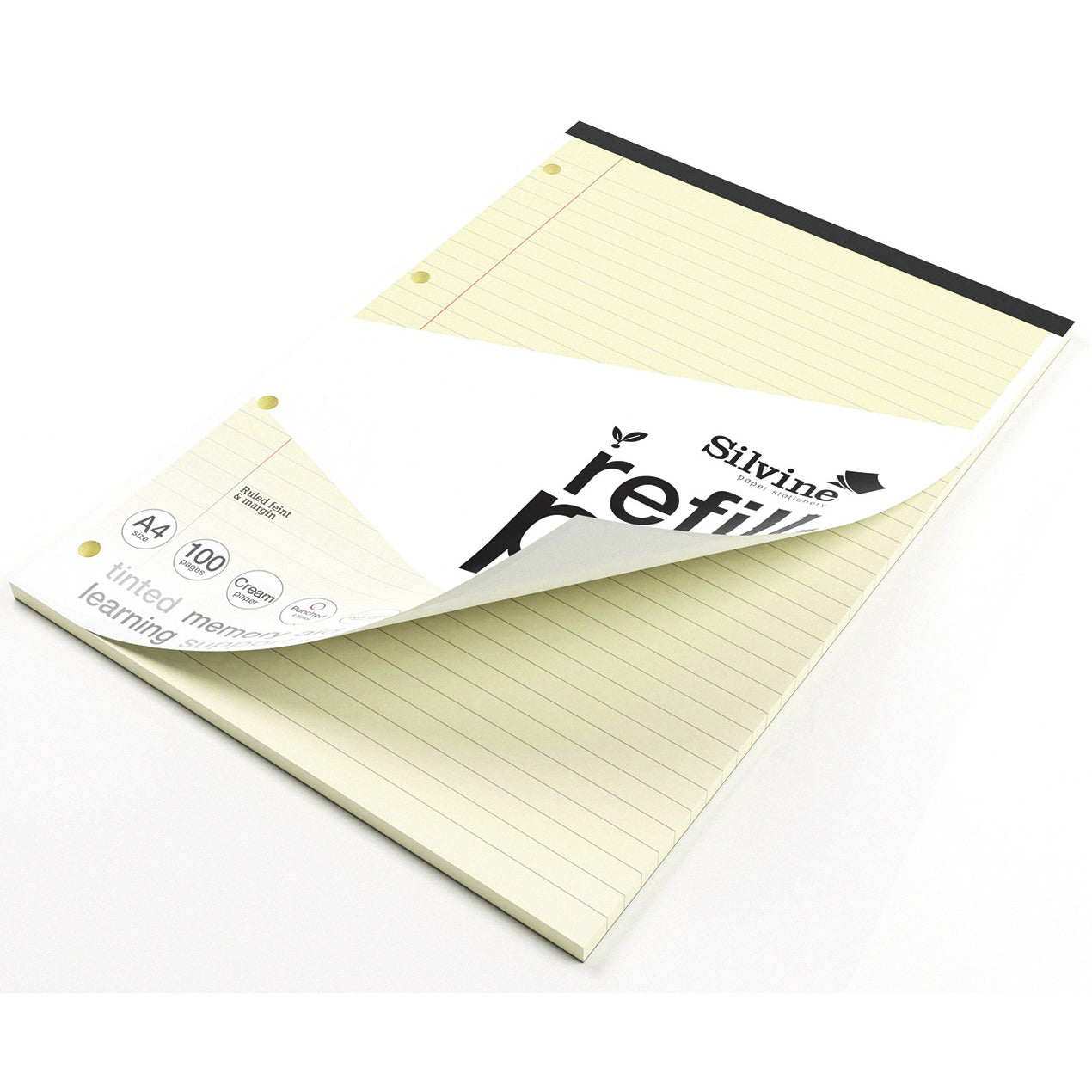 A4 Silvine Tinted Refill Pad SEN Pack of 6 - Cream