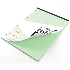 A4 Silvine Tinted Refill Pad SEN Pack of 6 - Green