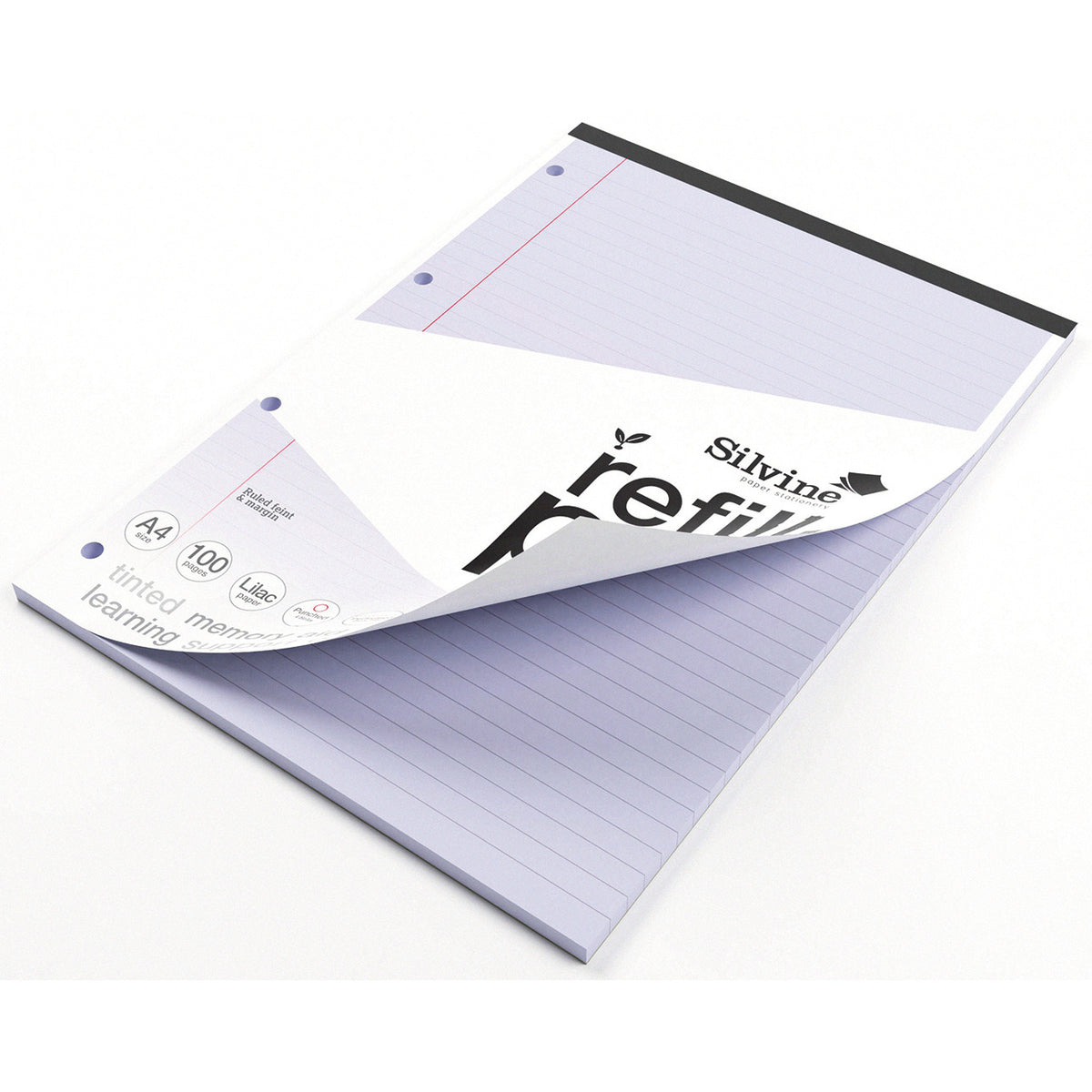 A4 Silvine Tinted Refill Pad SEN Pack of 6 - Violet