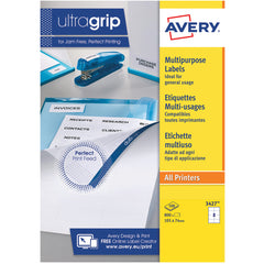 Avery Jamfree Multipurpose Labels 100 Sheets - 8 Per Sheet