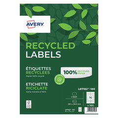Quickpeel Recycled Address Labels - 100 Sheets 16 Per Sheet