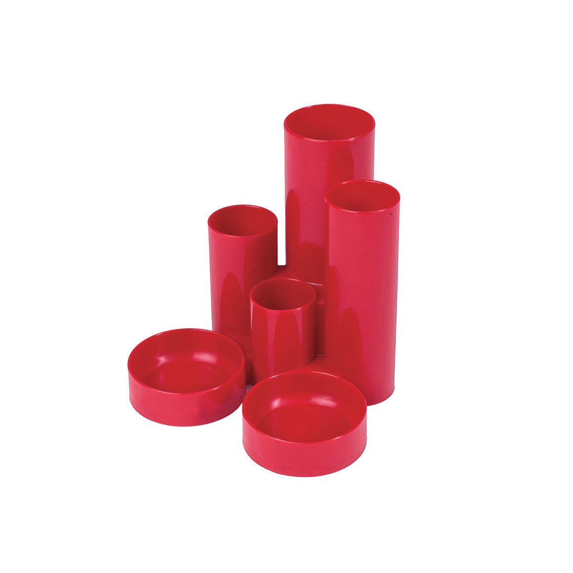 Deflecto Tube Style Pen Tidy - Pack of 12 - Red