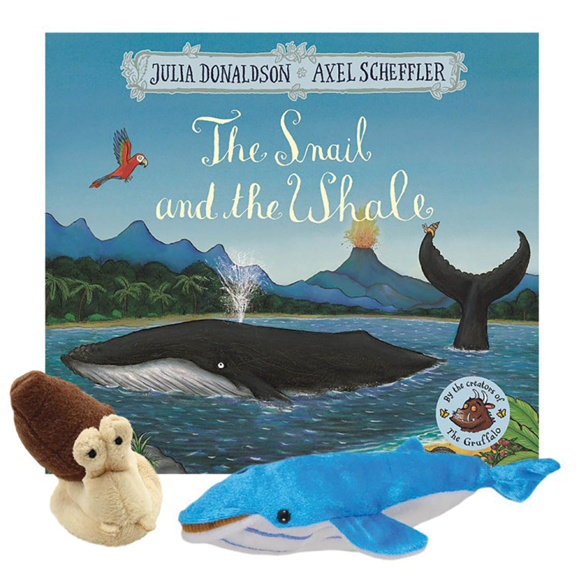 Snail And The Whale Puppet Set Supplied In A Blue Drawstring Bag Polybagged