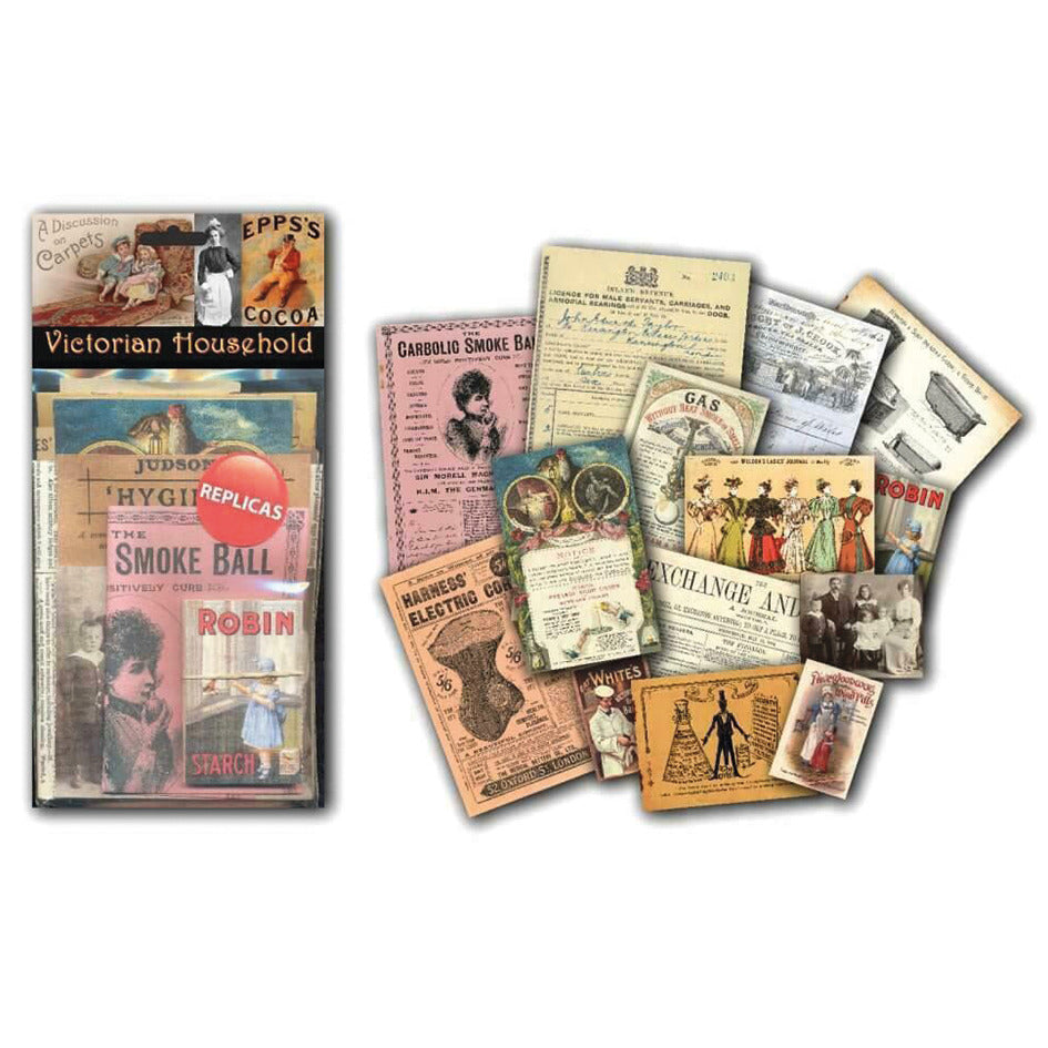Victorian Household Memorabilia Pack
 Sold As An Each In A Plastic Case