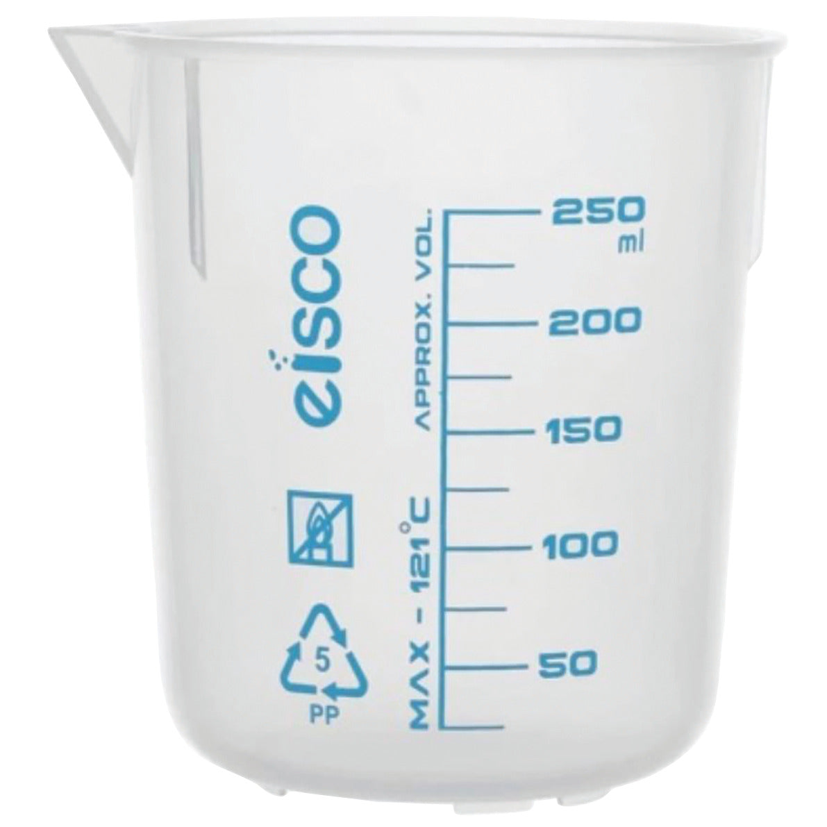 Polypropylene Beaker 250ml Pack 10