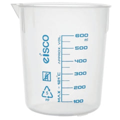 Polypropylene Beaker 600ml Pack 10