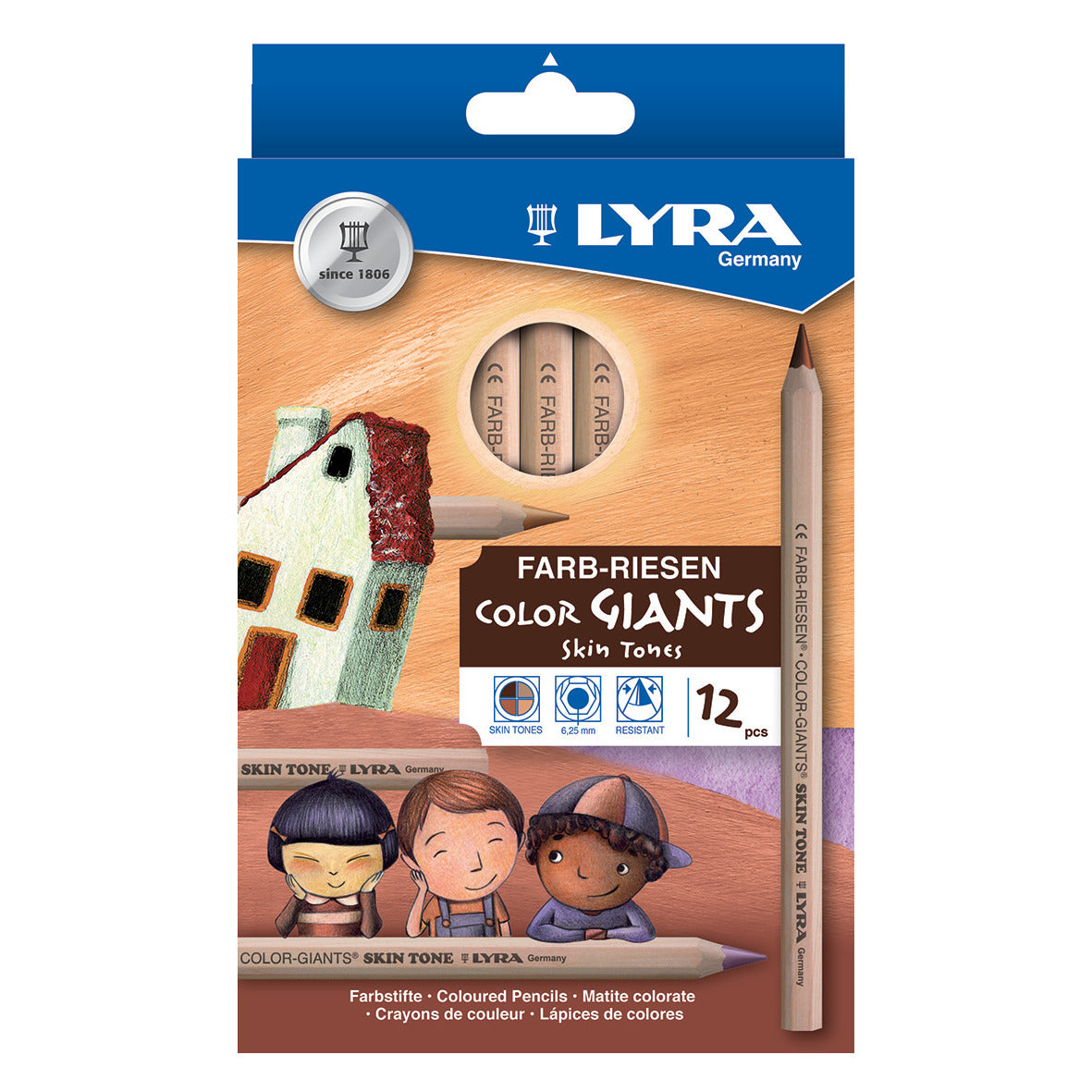 Pencil Lyra Giant Colour Skin Pk12