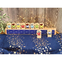 Ten In The Bed
 Includes Bed Base 450 x 40 x 50mm And Ten Bear Characters