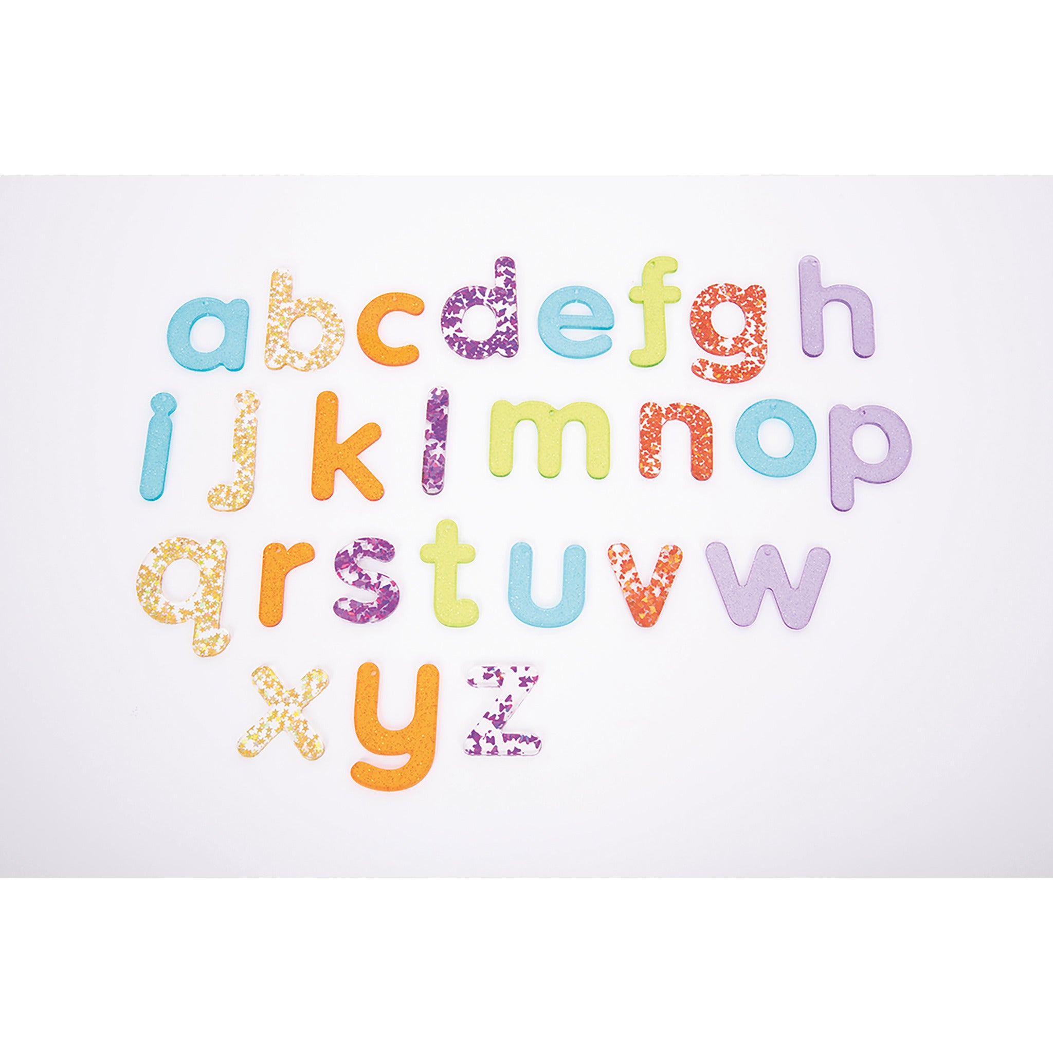 Rainbow Glitter Letters - Pack26