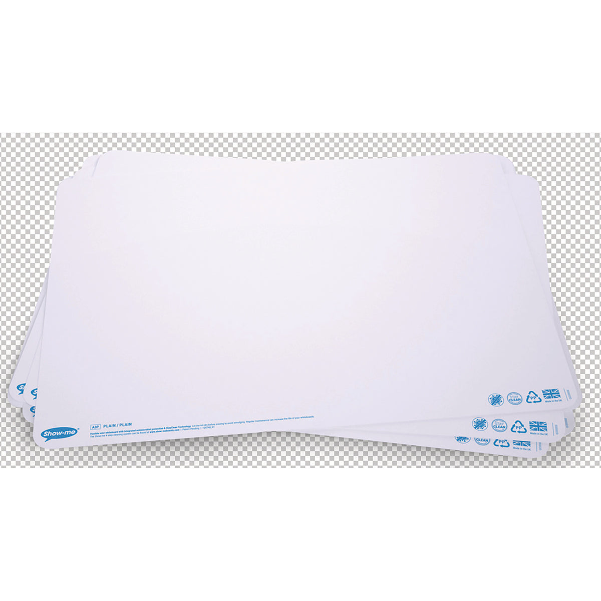 Show-Me A3 Whiteboards Pack of 10