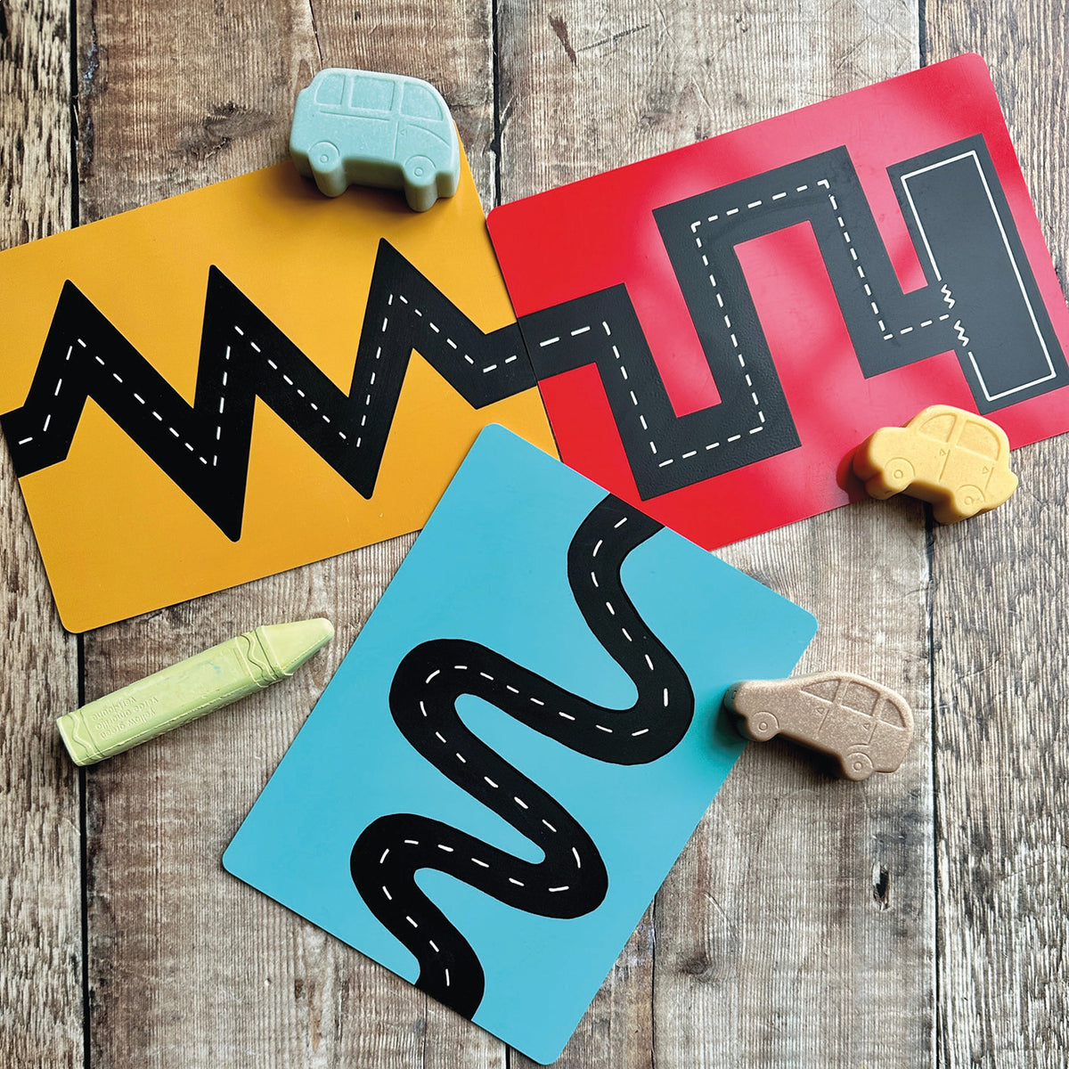 Pre-Writing Chalkboard Roads Set of 3