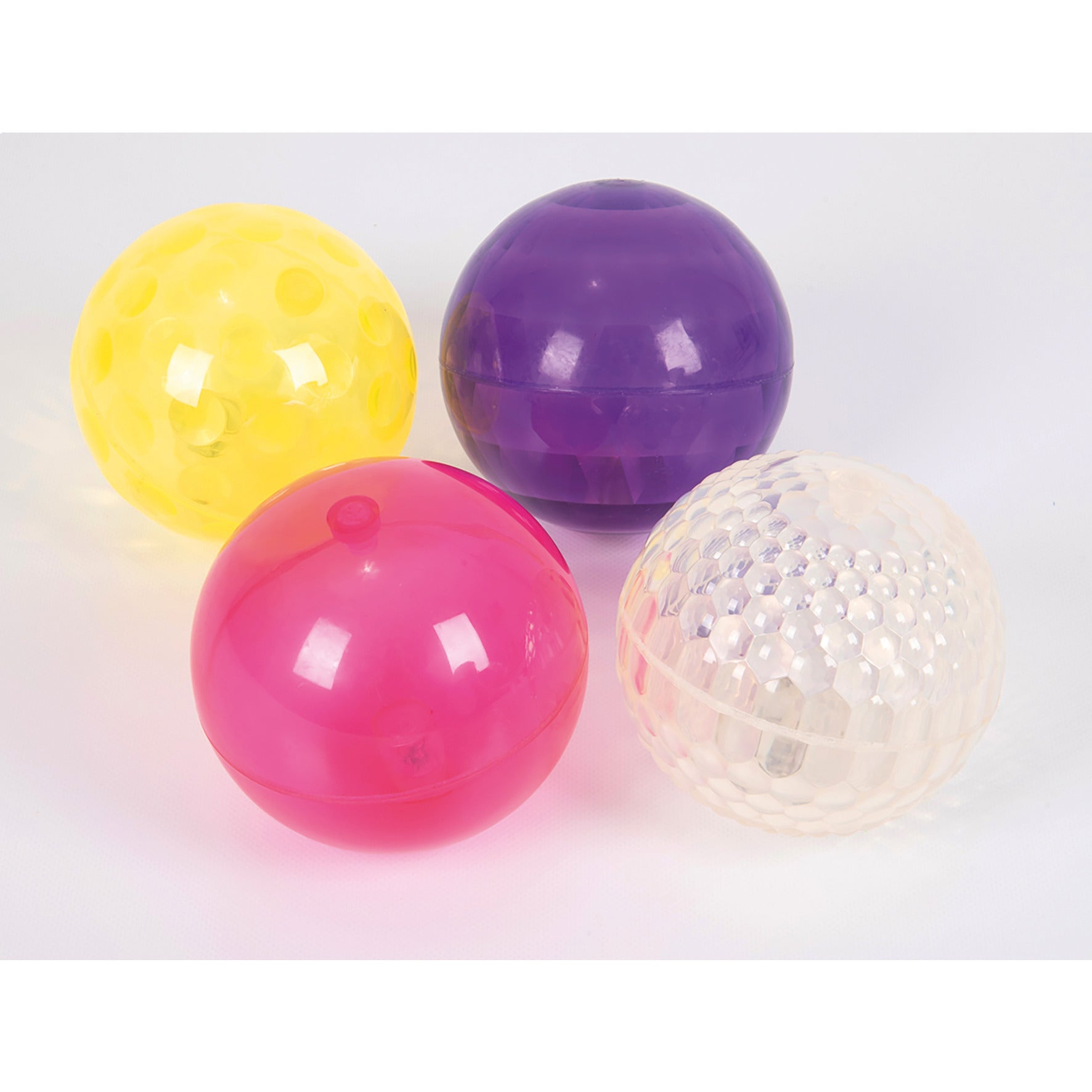 Sensory Flashing Balls (Textured) Pack4