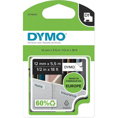 DYMO S07018060 D1 Black On White Polyester Labels