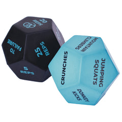 12-Sided Fitness Dice Pair