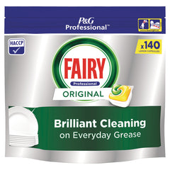 Fairy Lemon All In One Dishwasher Tab 140 Case of 2