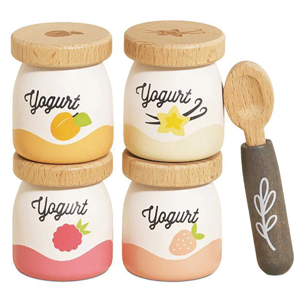 Wooden Yogurt Play Food Set