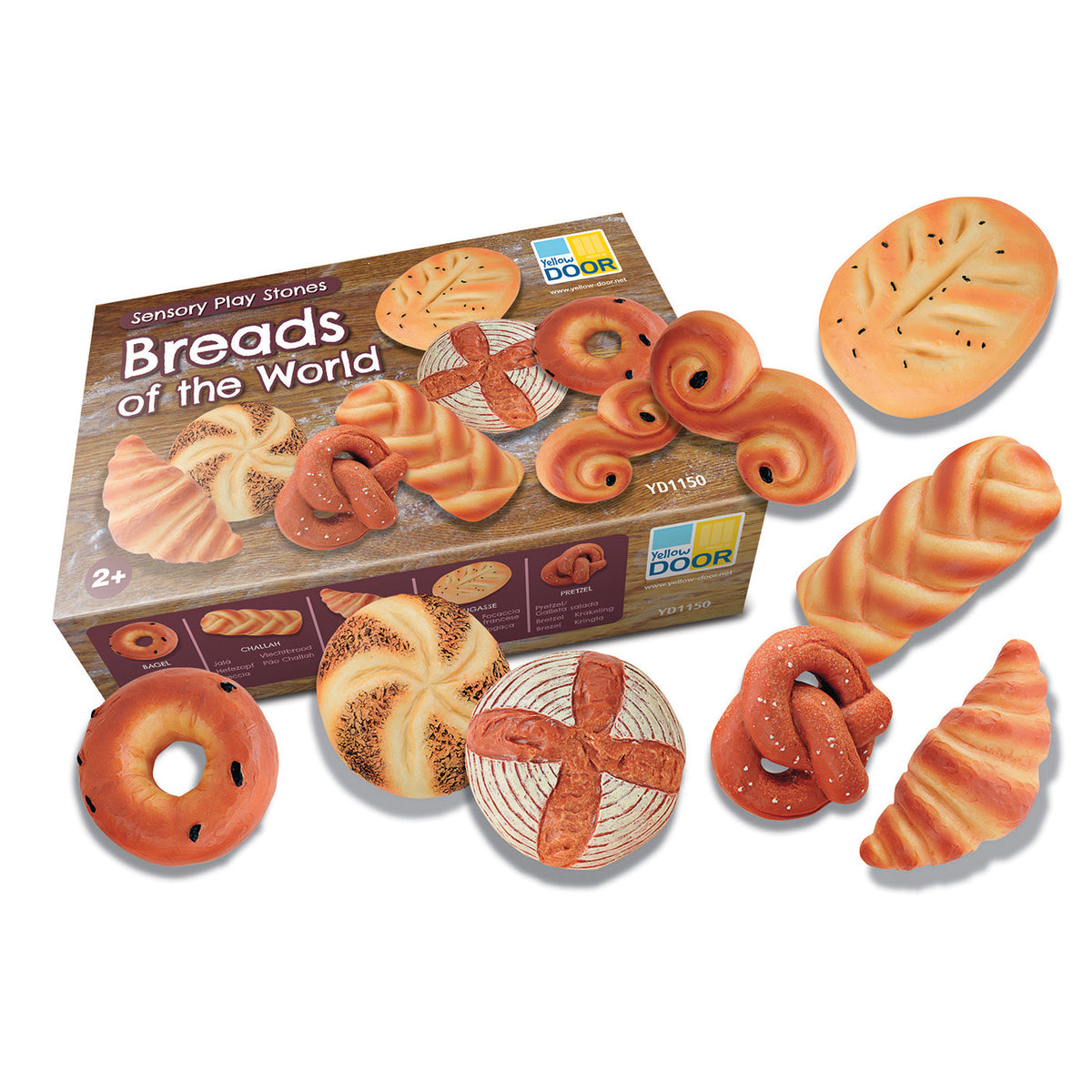 Breads of The World Sensory Stones Sets Contains Eight Breads