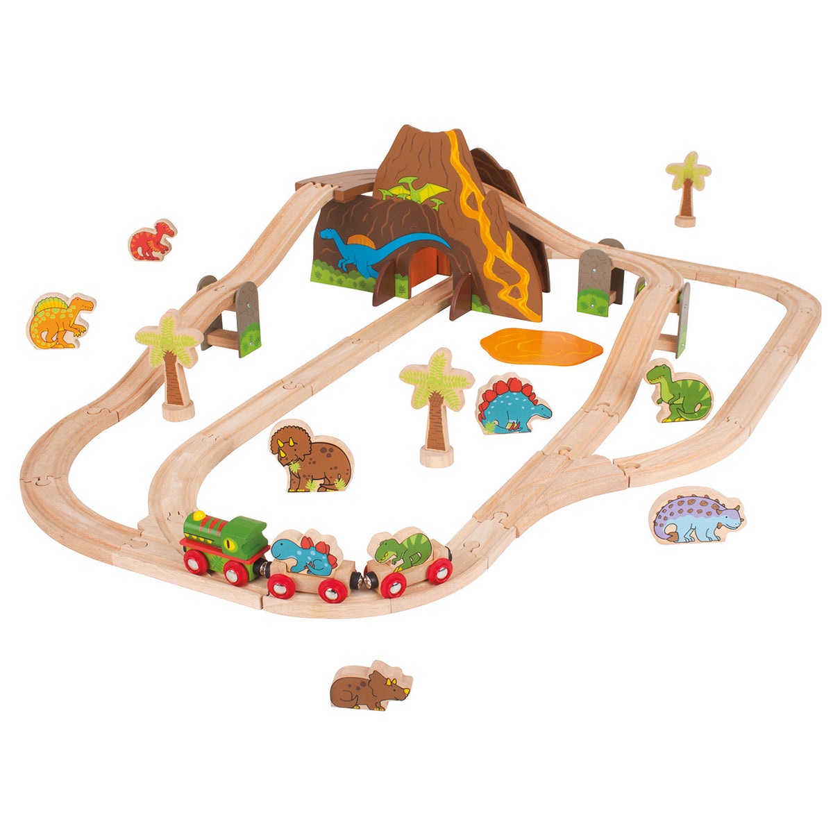 Dinosaur Railway Set 49 Pieces Each