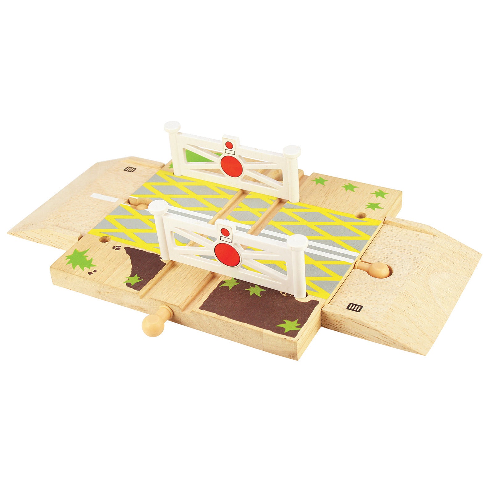Wooden Rail Level Crossing Set