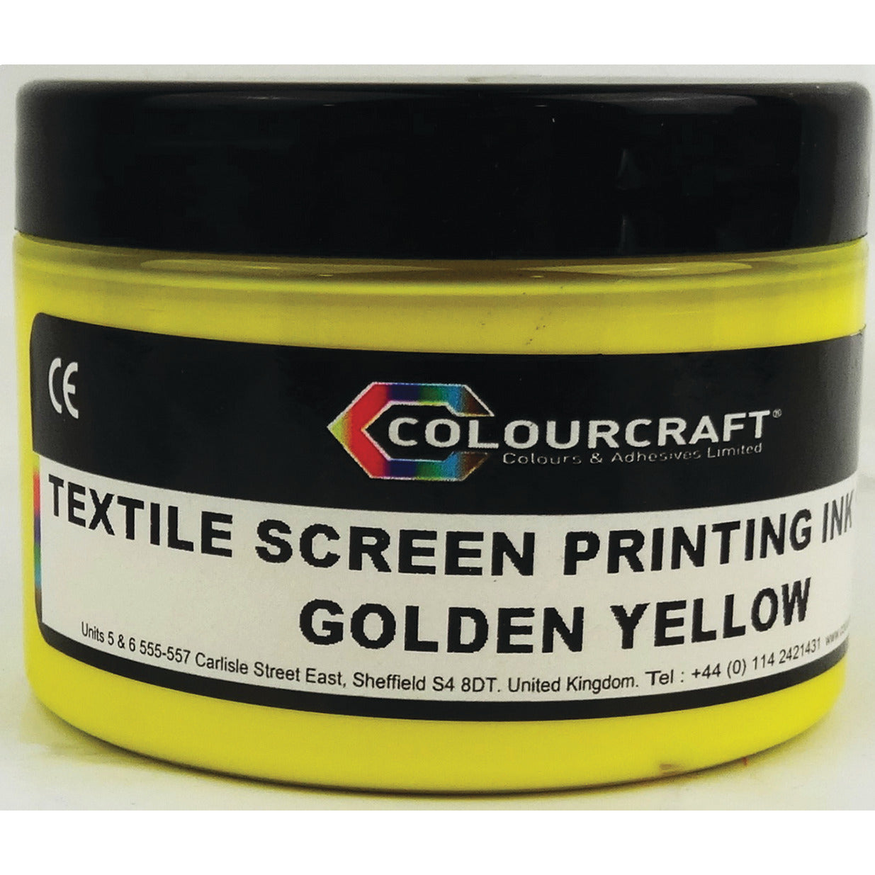 Textile Screen Printing Ink 150ml Each - Golden Yellow