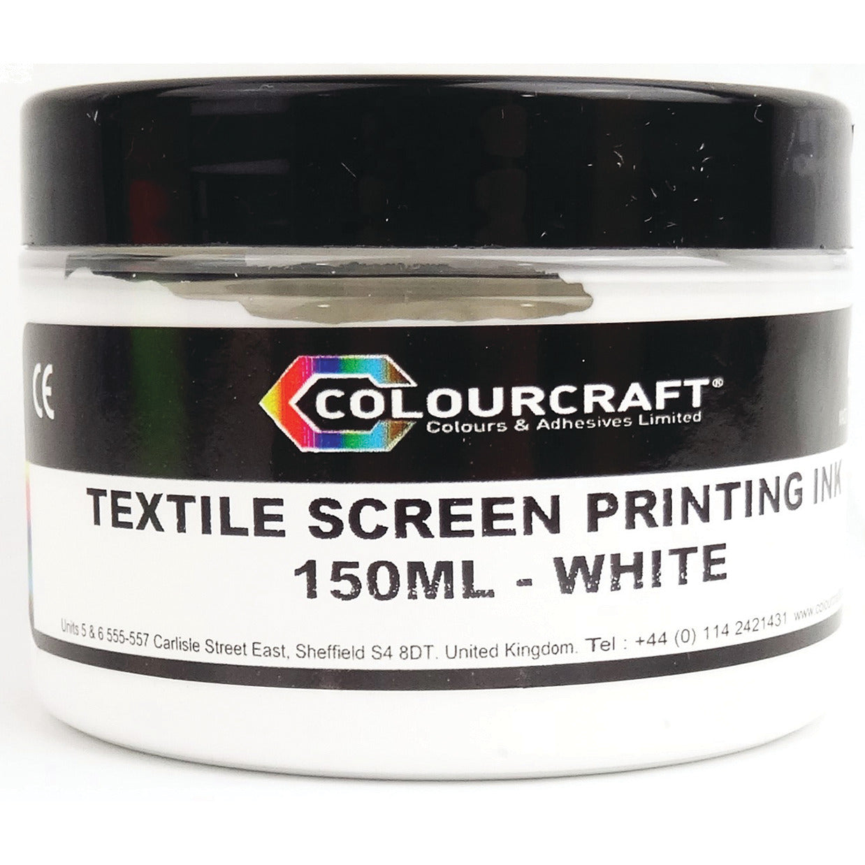 Textile Screen Printing Ink 150ml Each - White
