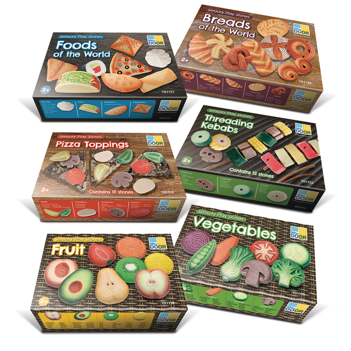 Mud Kitchen Food Stones Collection Set