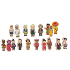 Wooden Children of The World Set