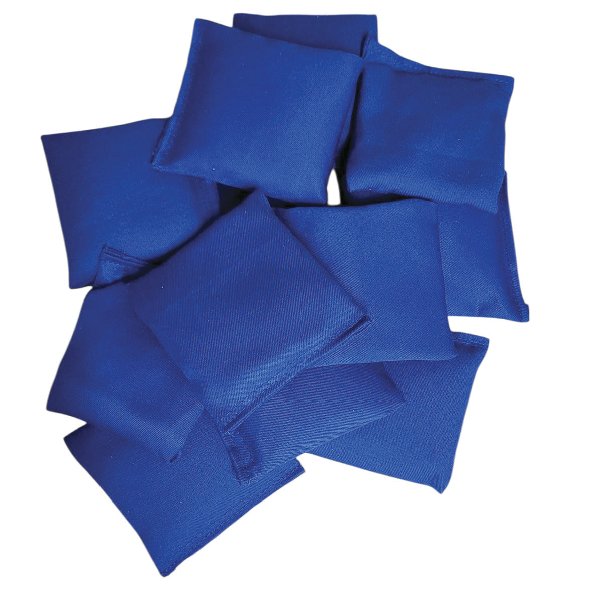 Square Cotton Bean Bags 100x100mm Pack of 12 - Blue