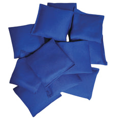 Square Cotton Bean Bags 100x100mm Pack of 12 - Blue