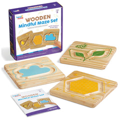Mindful Maze Fidget Board Set of 3 Wooden Boards