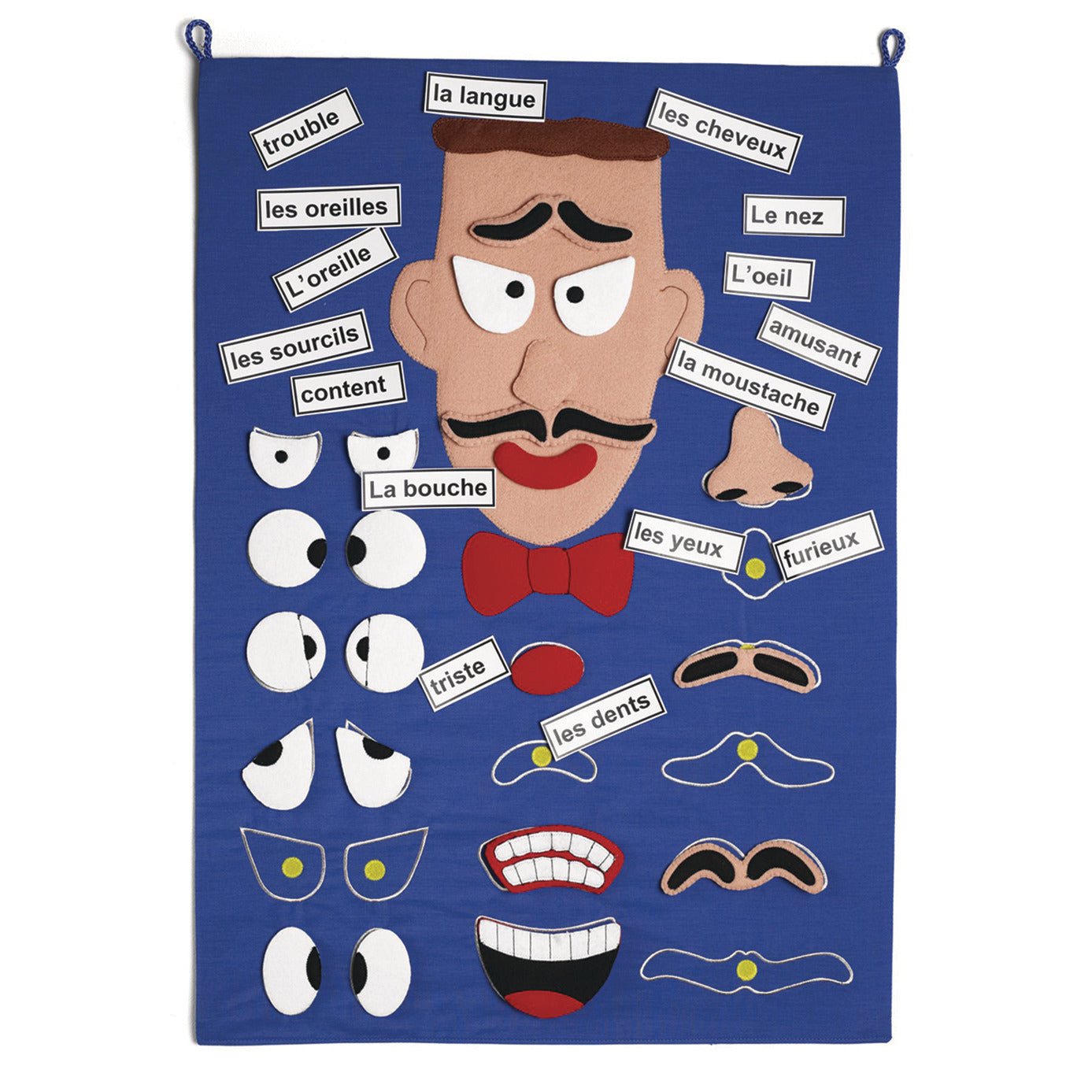 Mr Face French Wall Chart
