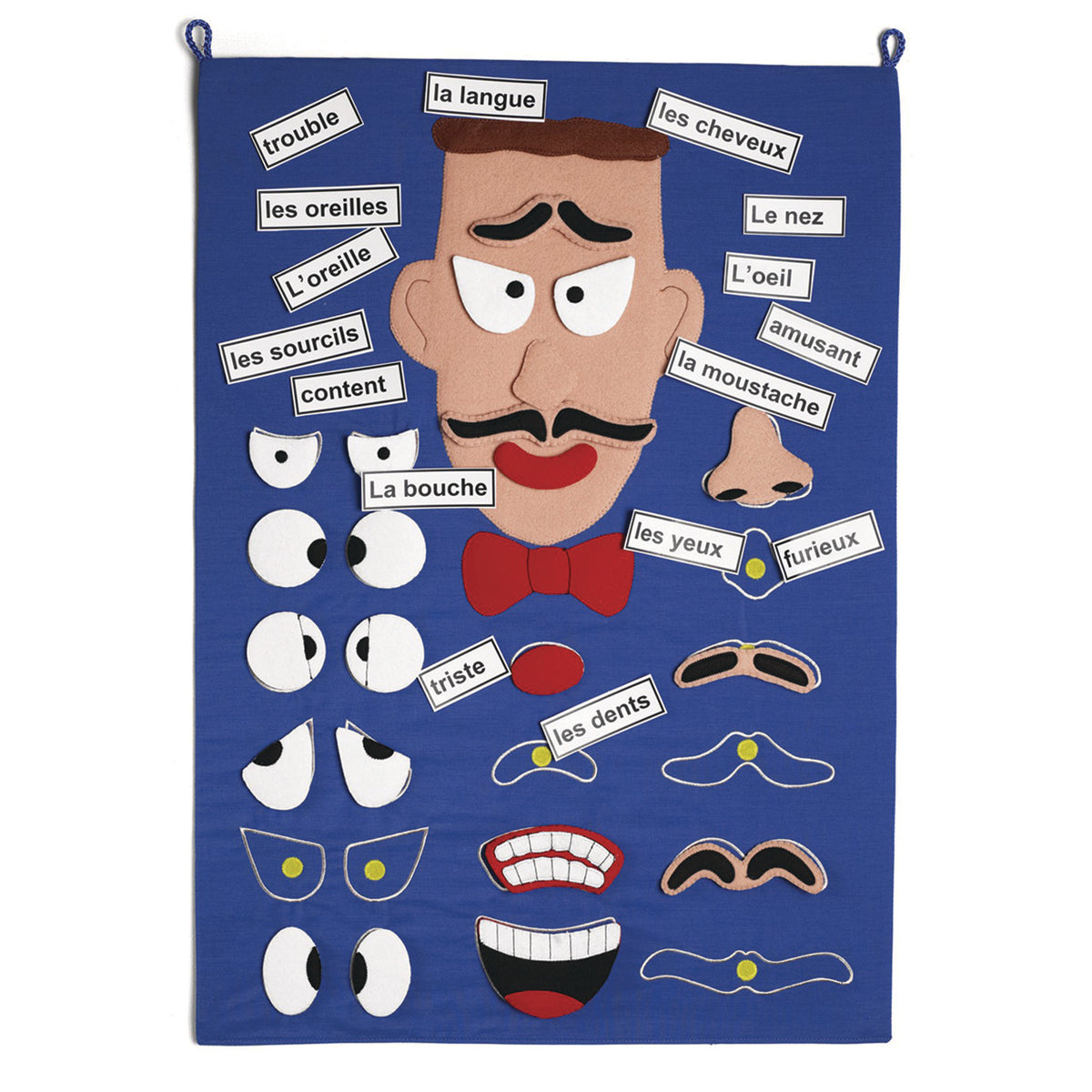 Mr Face French Wall Chart