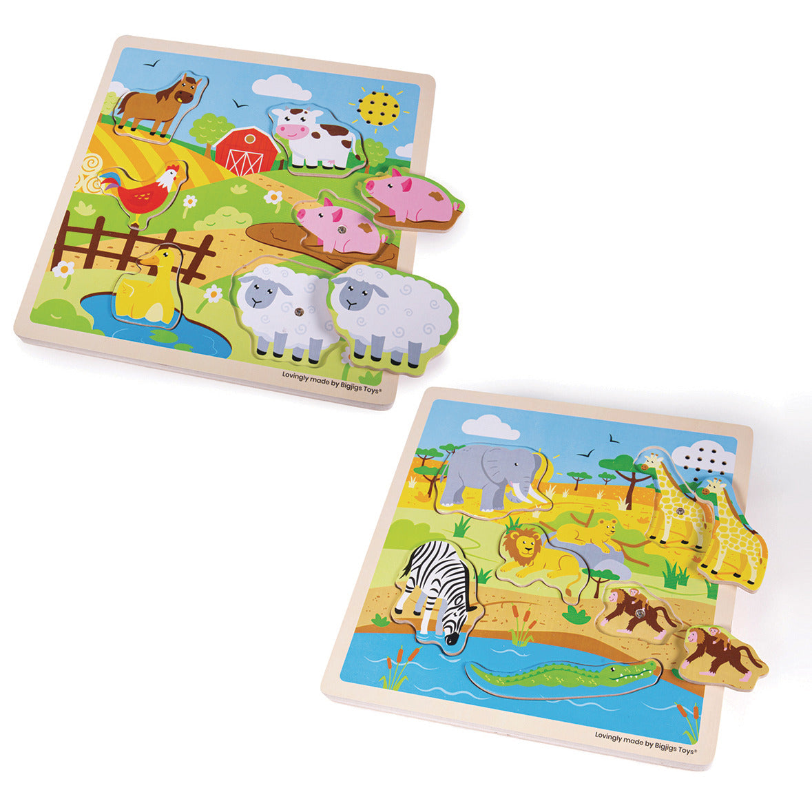 Animal Sound Puzzle Set - Pack of 2
