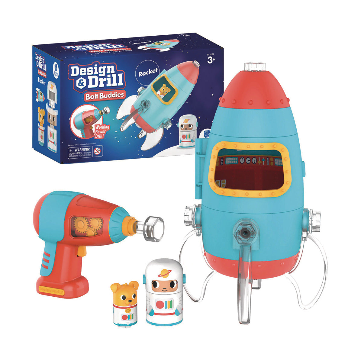 Learning Resources Design & Drill® Bolt Buddies Rocket Each