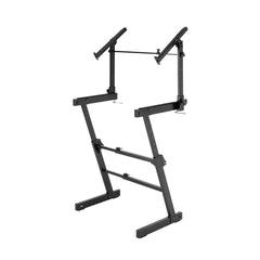 Hercules EZ-LOK dual tier height adjustable keyboard stand