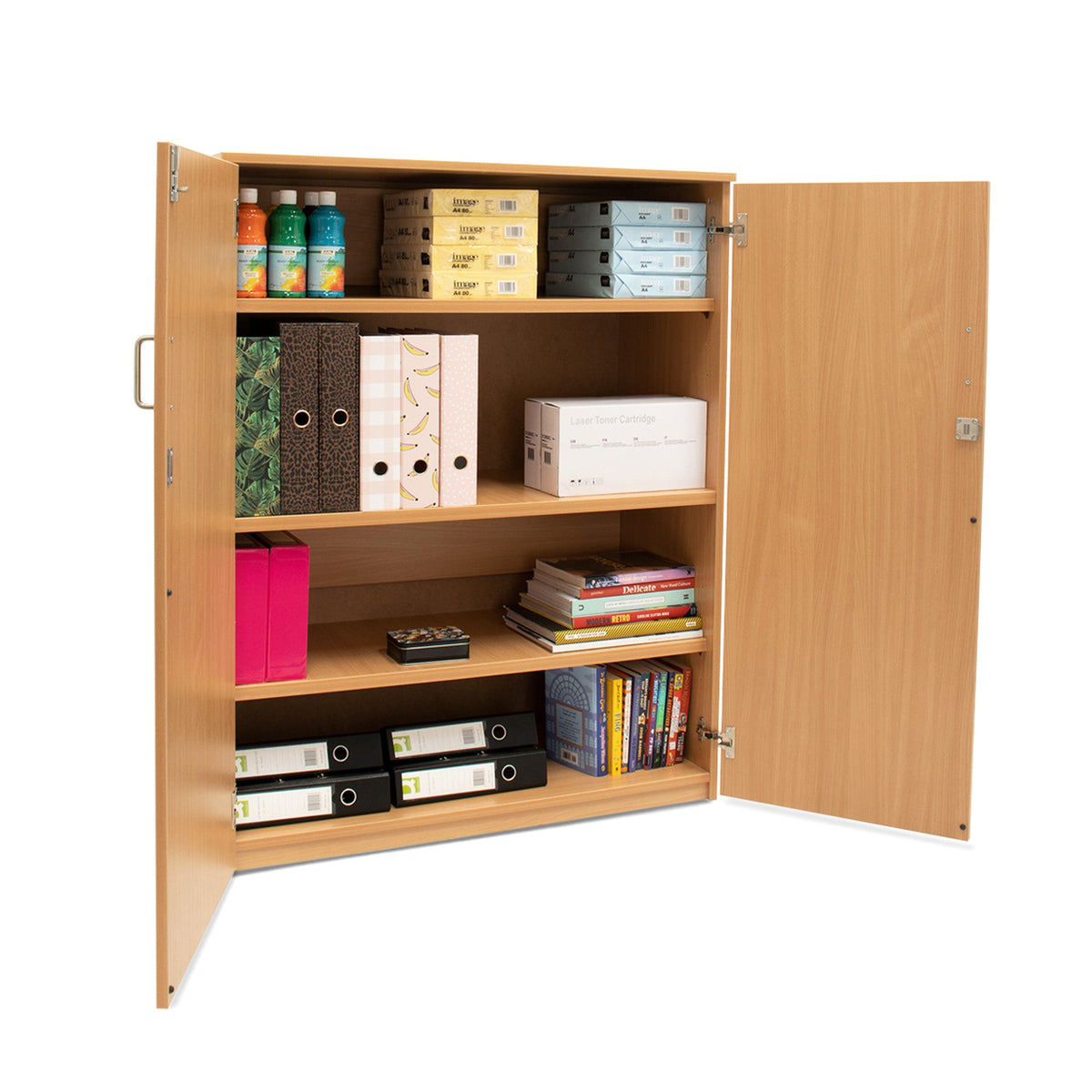 Monarch MEQ1250 stock cupboard with 1 fixed & 2 adjustable shelves