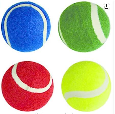 DS Coloured Tennis Balls (Pack of 12) Multicolor