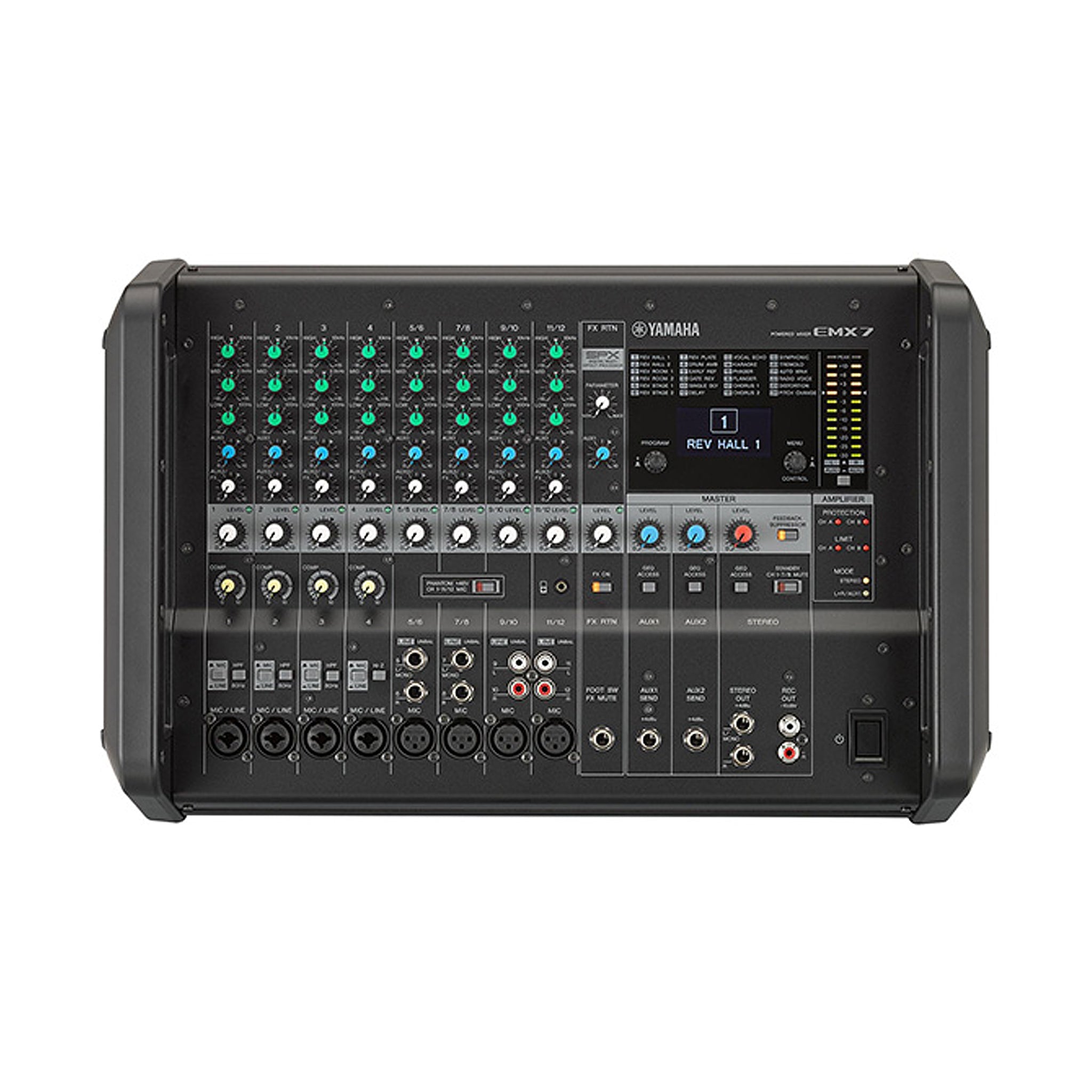 Yamaha EMX7 powered analogue mixer - 12 channels