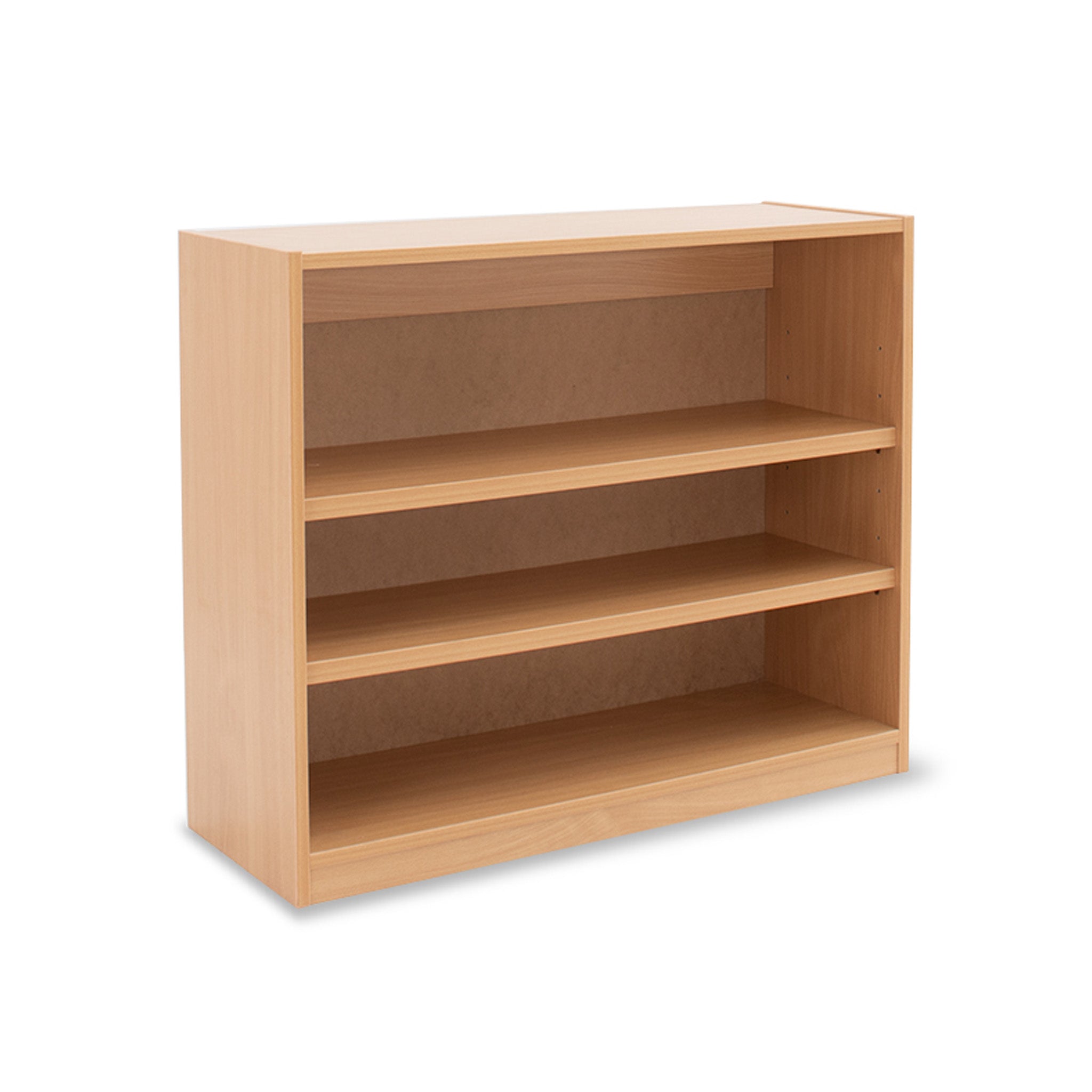Monarch MEQ750 open bookcase with 2 adjustable shelves