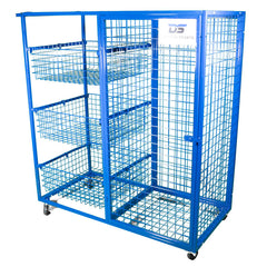 DS Jumbo Storage Trolley (120cm x 60cm x 130cm) Blue