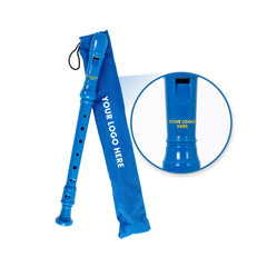 Recorder Workshop custom logo descant recorder - Blue