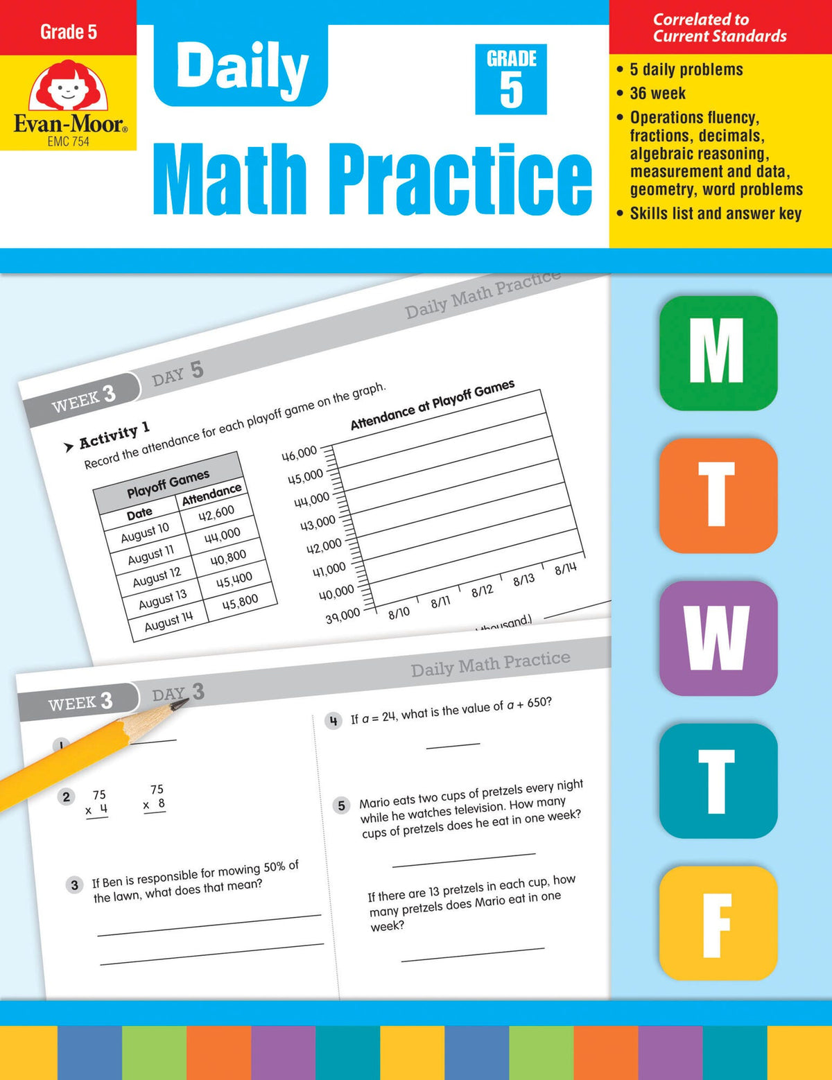 WORKBOOK - DAILY MATH PRACTICE GR 5