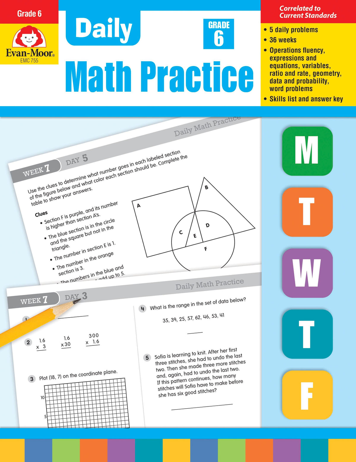WORKBOOK - DAILY MATH PRACTICE GR 6