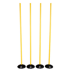 DS Rounders Base and Pole Set (Set of 4) Yellow