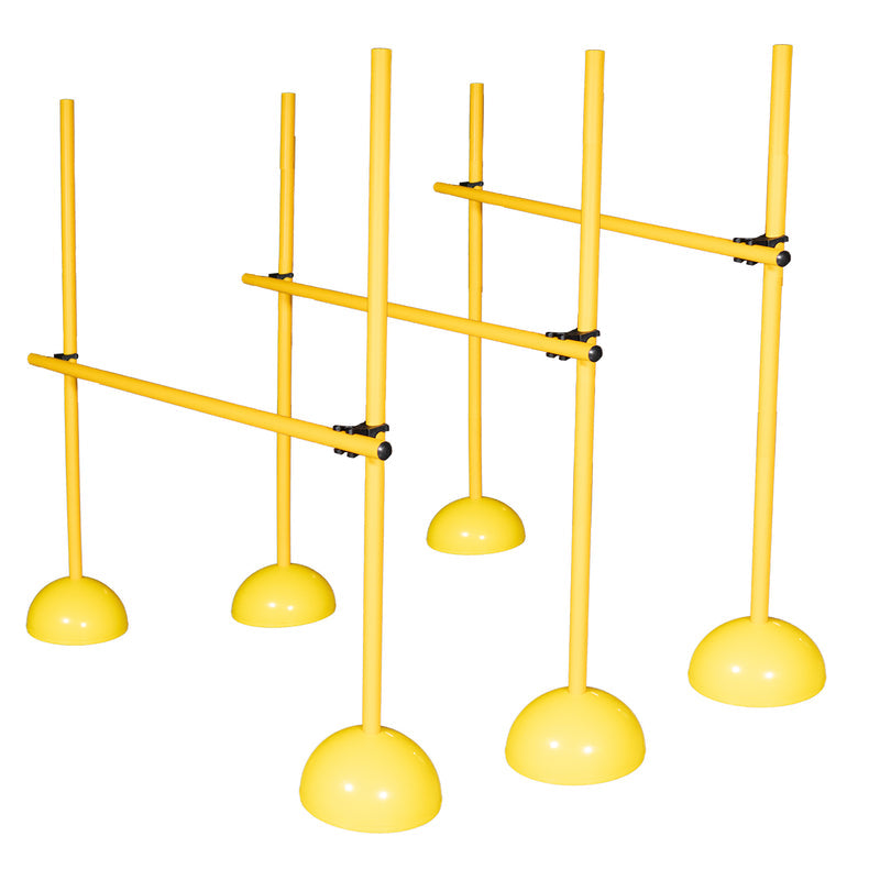 DS Agility Training Kit (9 Poles, 6 Dome, 6 Connector) Yellow