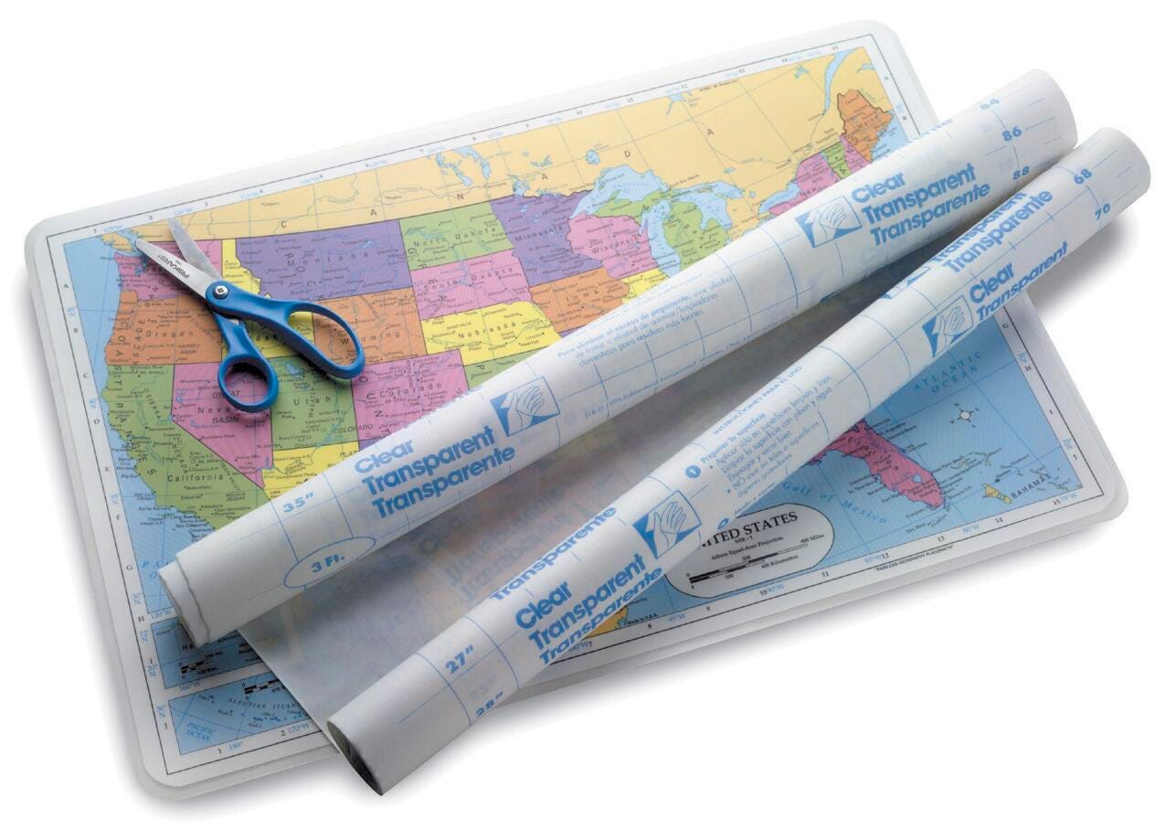 PAPER CON-TACT CLEAR MATTE 12INX36FT ROLL