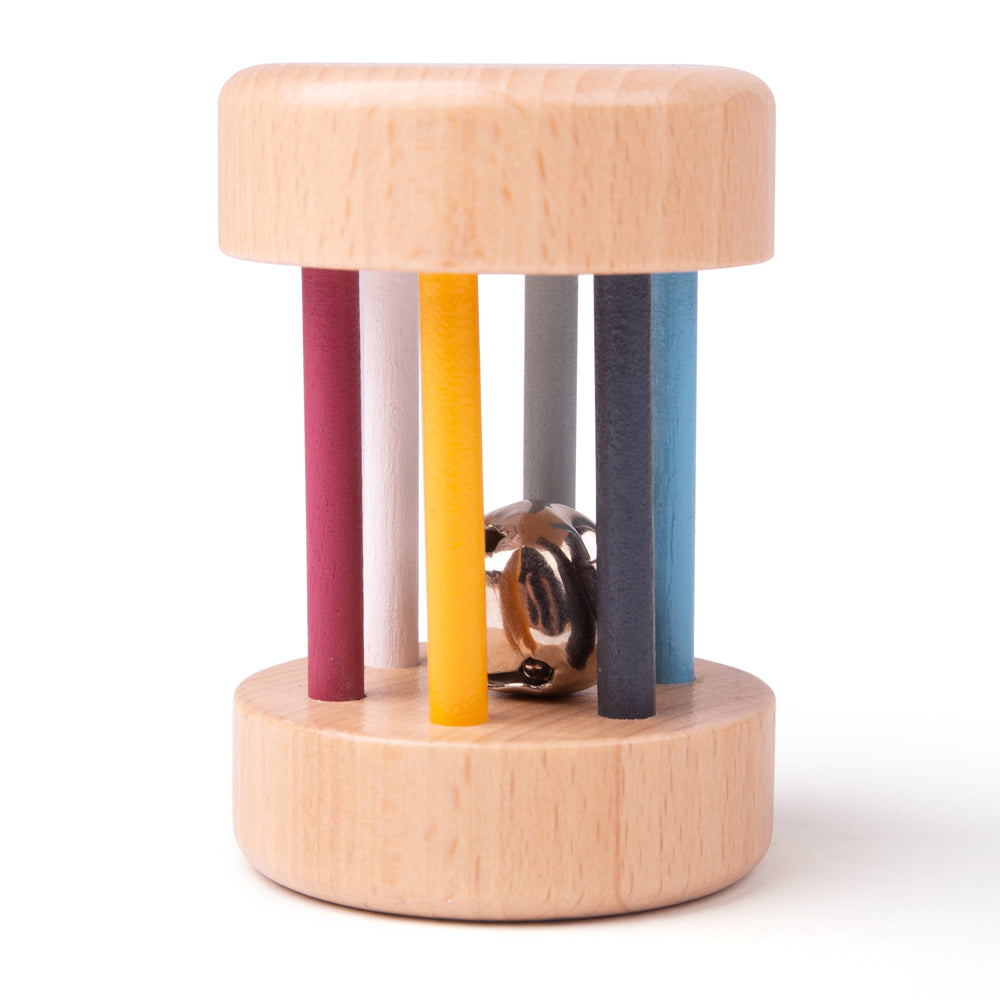 Wooden Roll Rattle - FSC 100% (4)