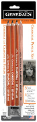 PENCILS CHARCOAL GENERALS PENCIL KIT SET OF 5