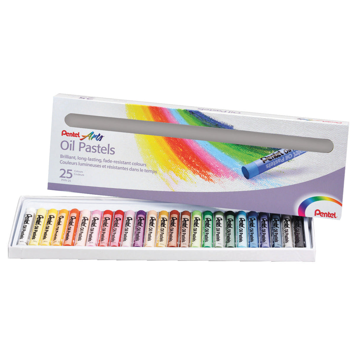 Oil Pastel Pentel Asstd Pack 25